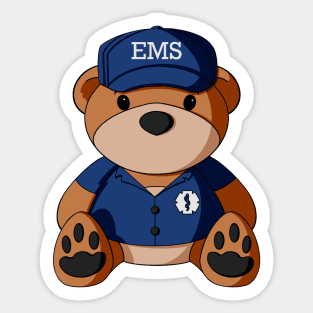 EMS Teddy Bear Sticker